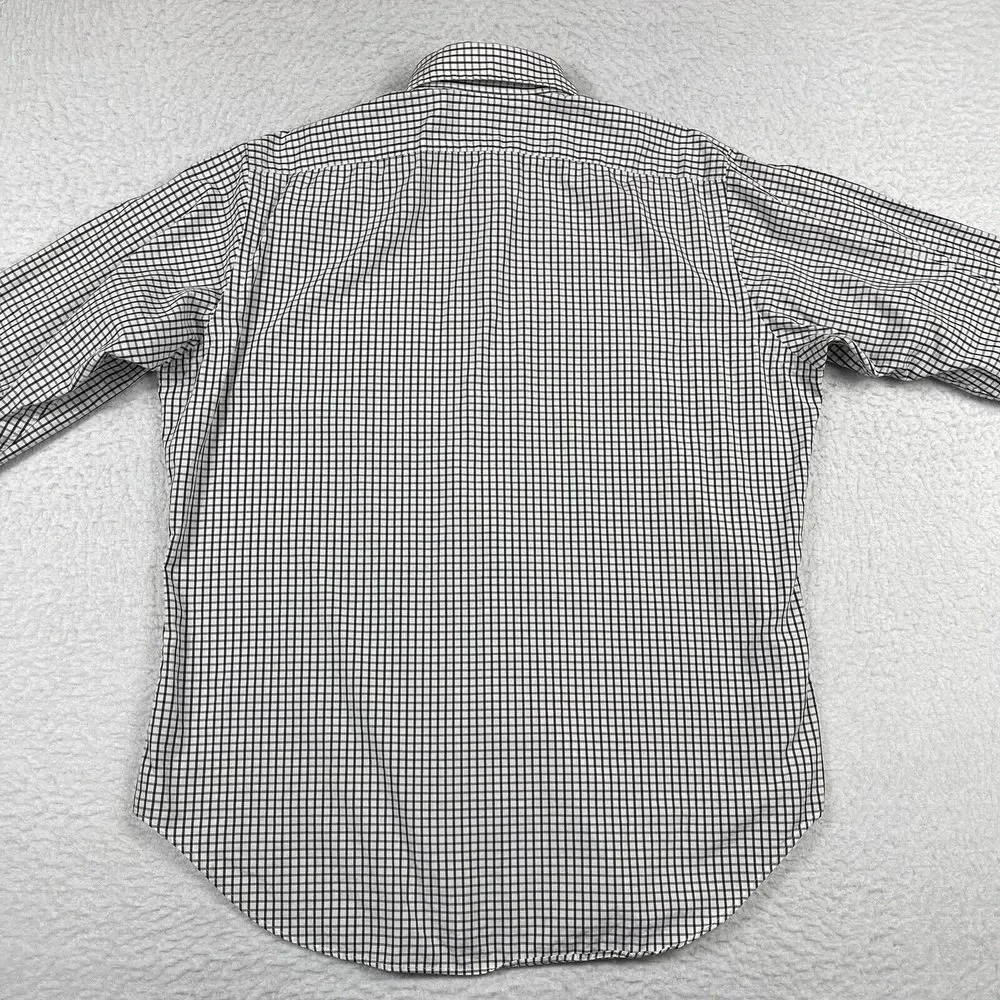 Polo Ralph Lauren Tyler Tab Shirt Mens 16-32‎ Black White Grid Check Button Down
